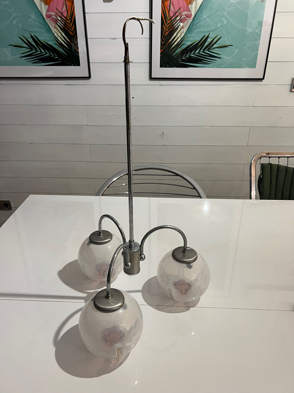 Vintage chandelier 70's mazzega