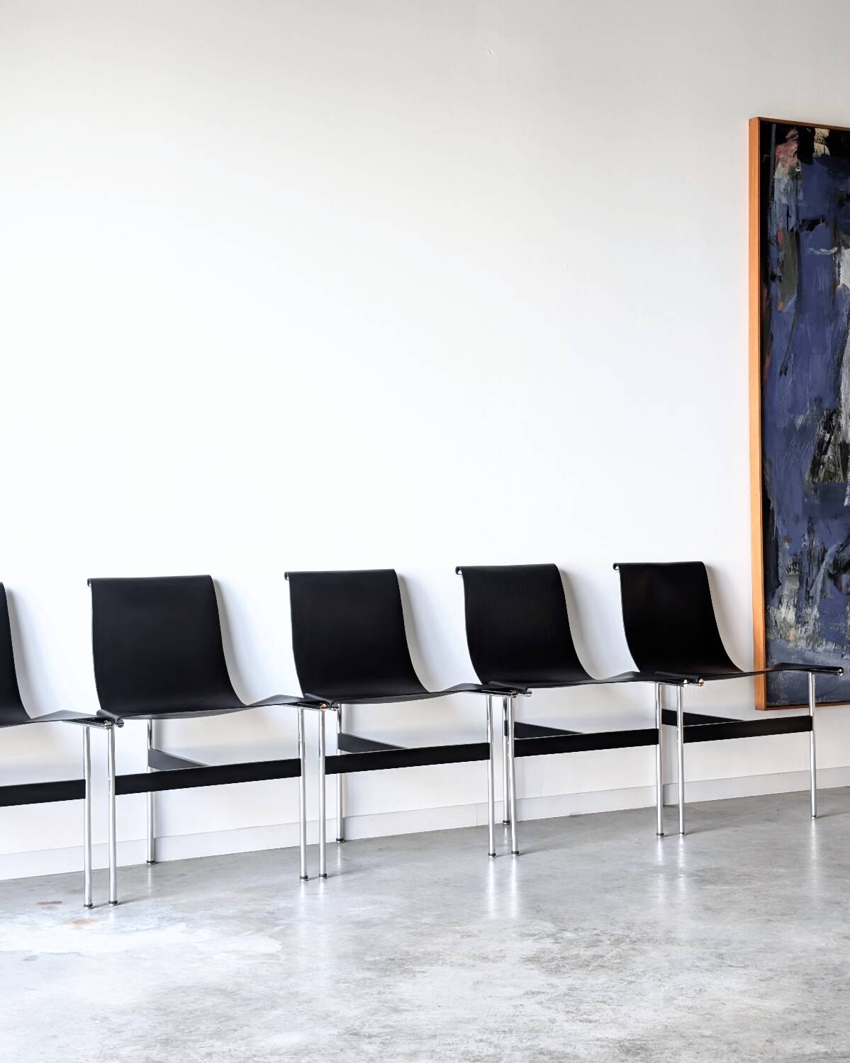 6 vintage 3LC T Chairs, W. Katavolos edition Laverne Int. 1952
