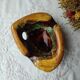Vallauris empty pocket ashtray enameled ceramic