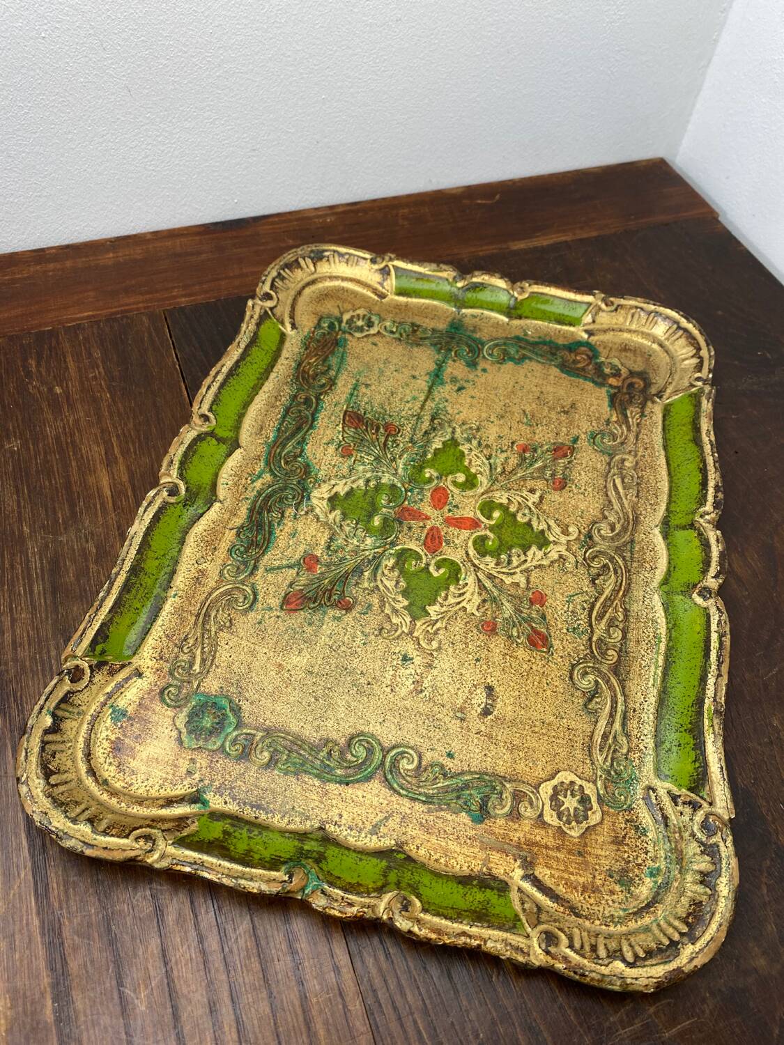 Florentine wooden tray