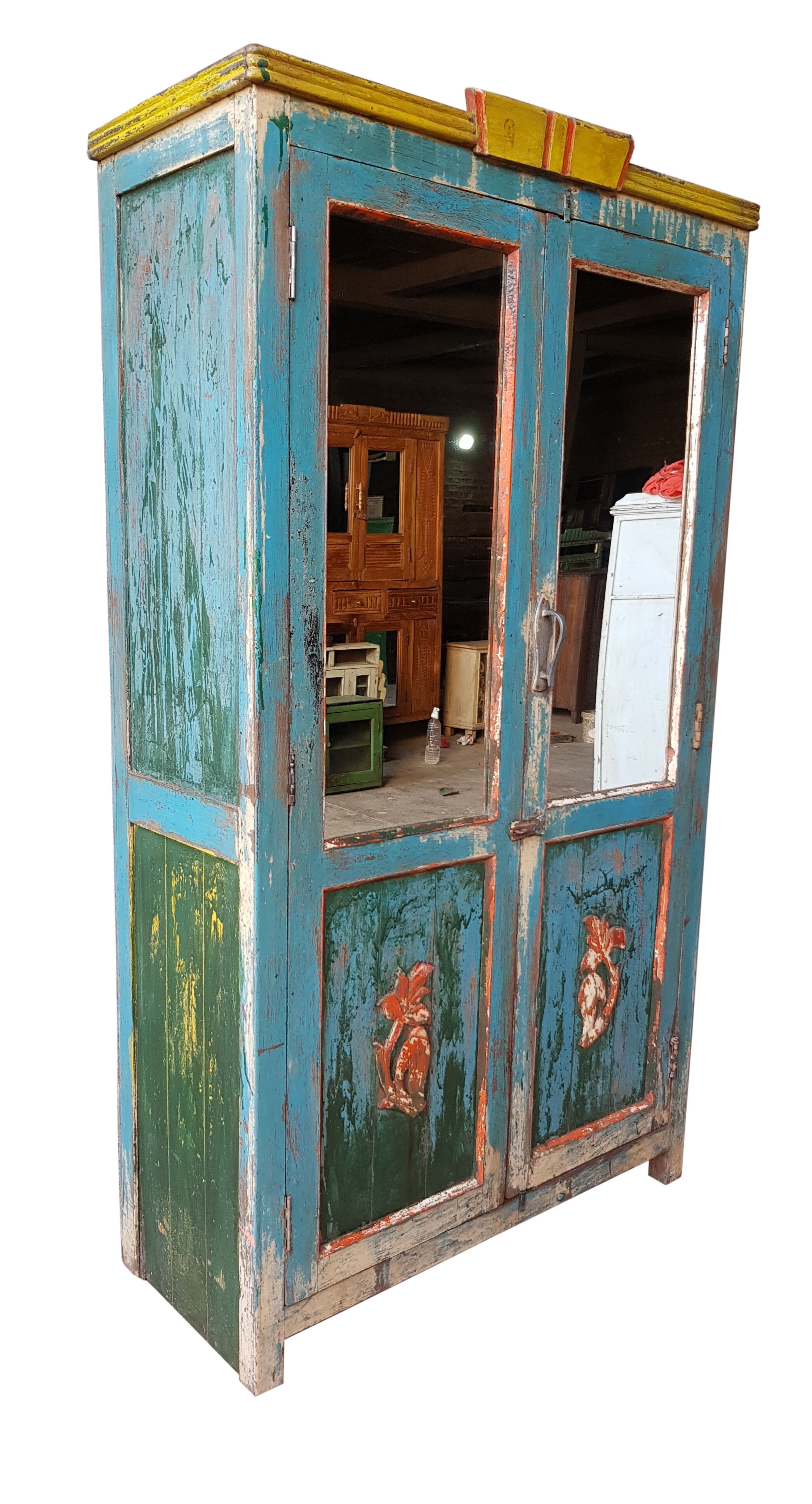 Burmese teak cupboard cabinet