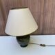 Vintage lamp signed Olivier Corro in green ceramic.