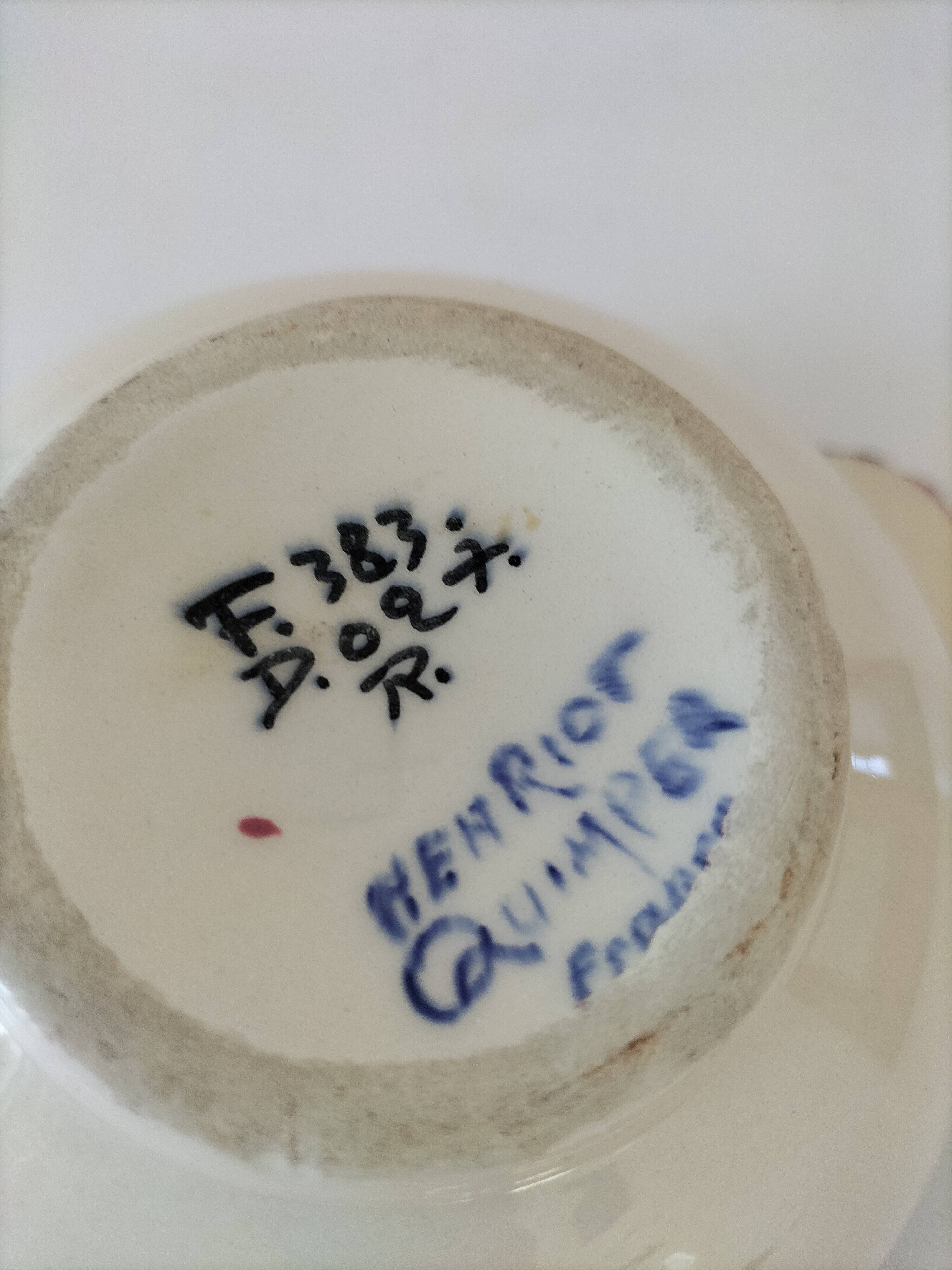 Henriot Quimper ear bowl