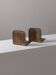 Pair of hand-hammered brass bookends by Hayno Focken