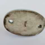 2 anciennes patères murales en porcelaine bleu pâle, salle de bain, 30 40