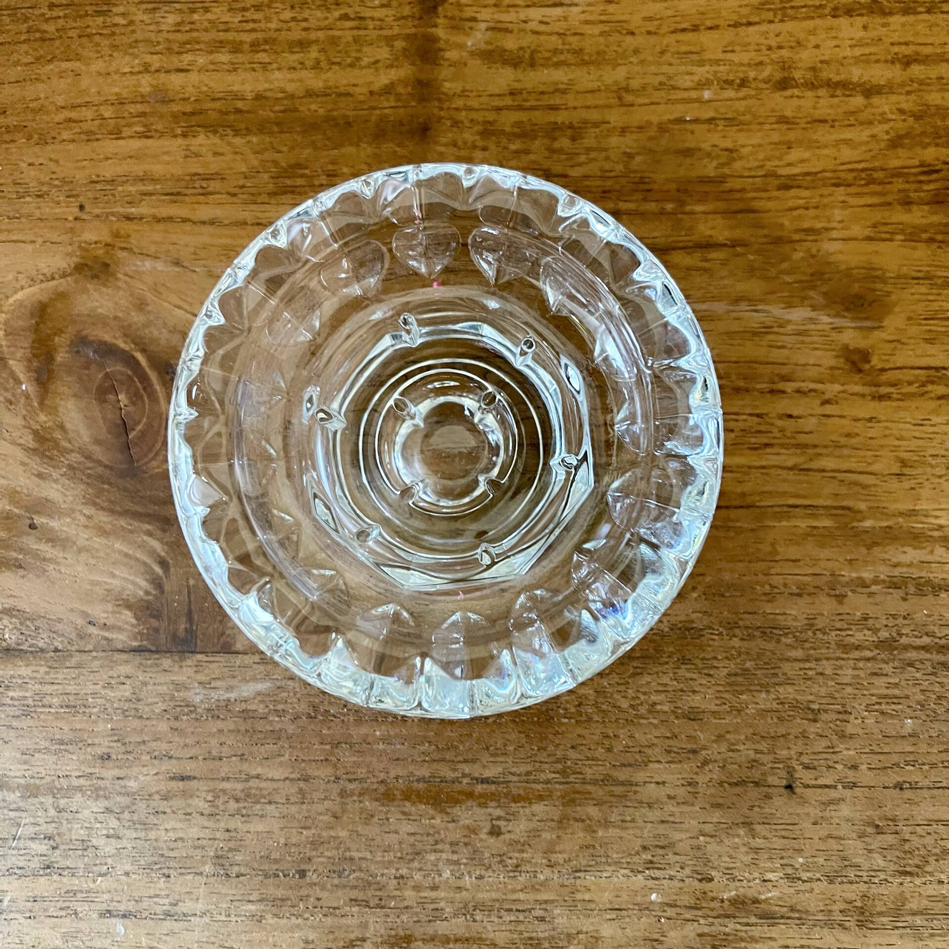 Glass candlestick