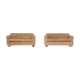 Pair of glass Valeria and Alfredo Bonetti d120 for Tecno chairs