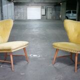 Yellow green trio of drivers at Danish flesh wing ears Elias Svedberg years 50/60