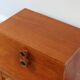 Vintage modernist oak bedside table 1960