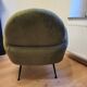 Velvet green cocktail chair