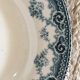 Ensemble cinq assiettes creuses terre de fer"Allez Frères"