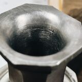 Pair of Italian tin candlesticks