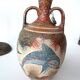 Hand-painted Greek vase - dolphin decoration - reproduction of an amphora from 1500 BC