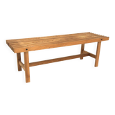 Scandinavian pine bench, Sweden, 1960