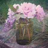 Vintage Biot glass vase