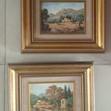 Pair of golden frames