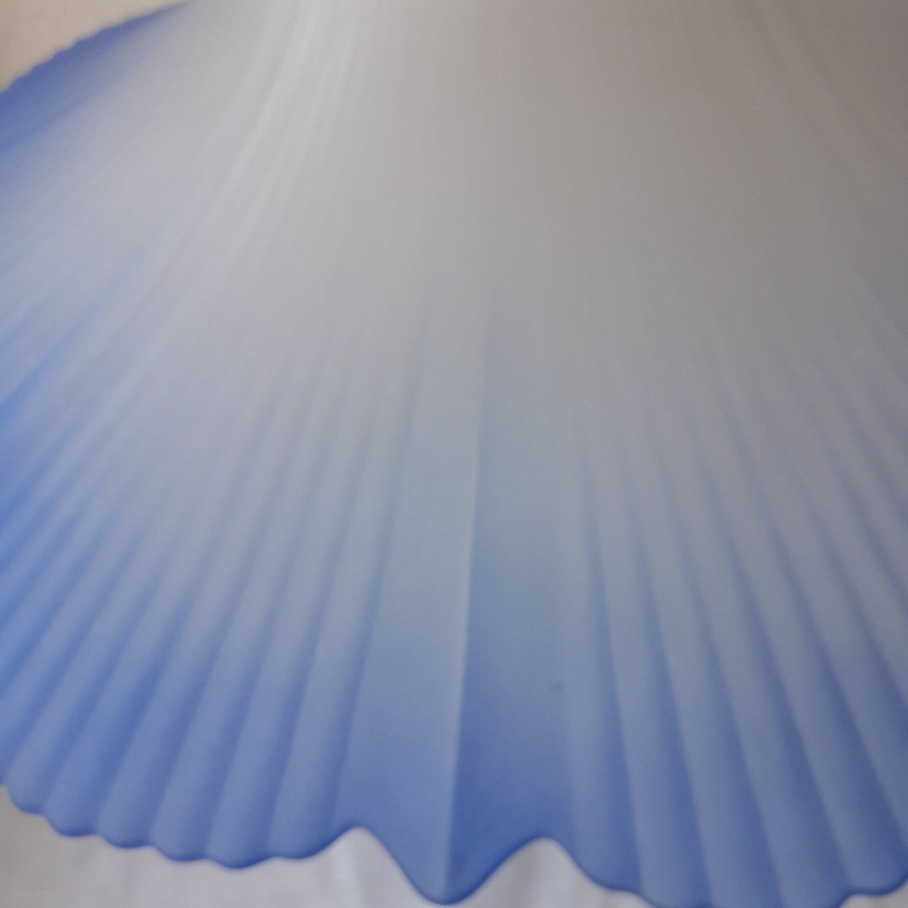 Blue glass pendant light