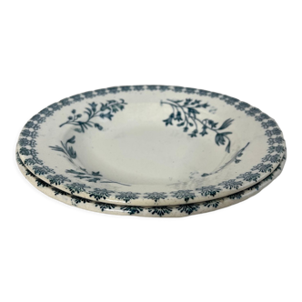 Set of 2 hollow plates Grigny - Terre de Fer