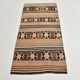 2x5 Salmon Brown Geometric Kilim Rug, 80x170Cm