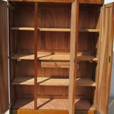 Art deco wardrobe three walnut doors