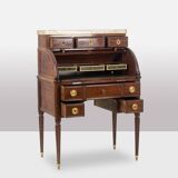 Desk – or secretary, cylinder, mahogany. Late 18th century period.