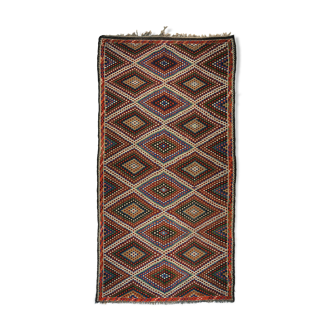 Anatolian handmade kilim rug 359 cm x 186 cm