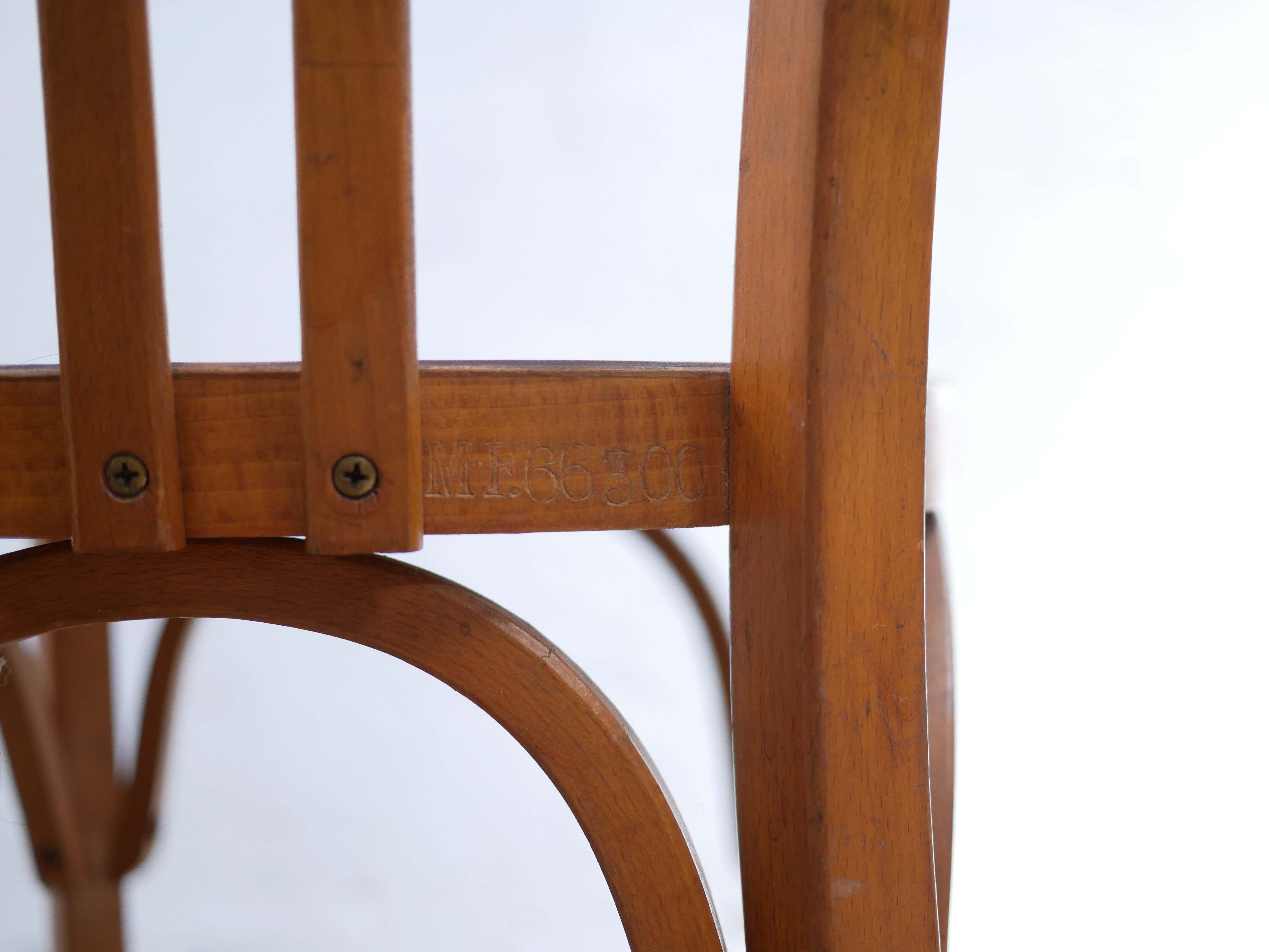 Vintage wooden bar chair by Baumann editions