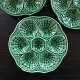 Lot 3 oyster plates Sarreguemines
