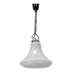 1970s Czechoslovak Mid-Century Glass Pendant Lamp with Marbled Shade