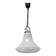 1970s Czechoslovak Mid-Century Glass Pendant Lamp with Marbled Shade