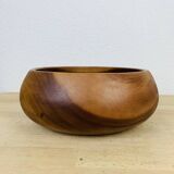 Scandinavian Danish teak cup from the 60s, empty pocket