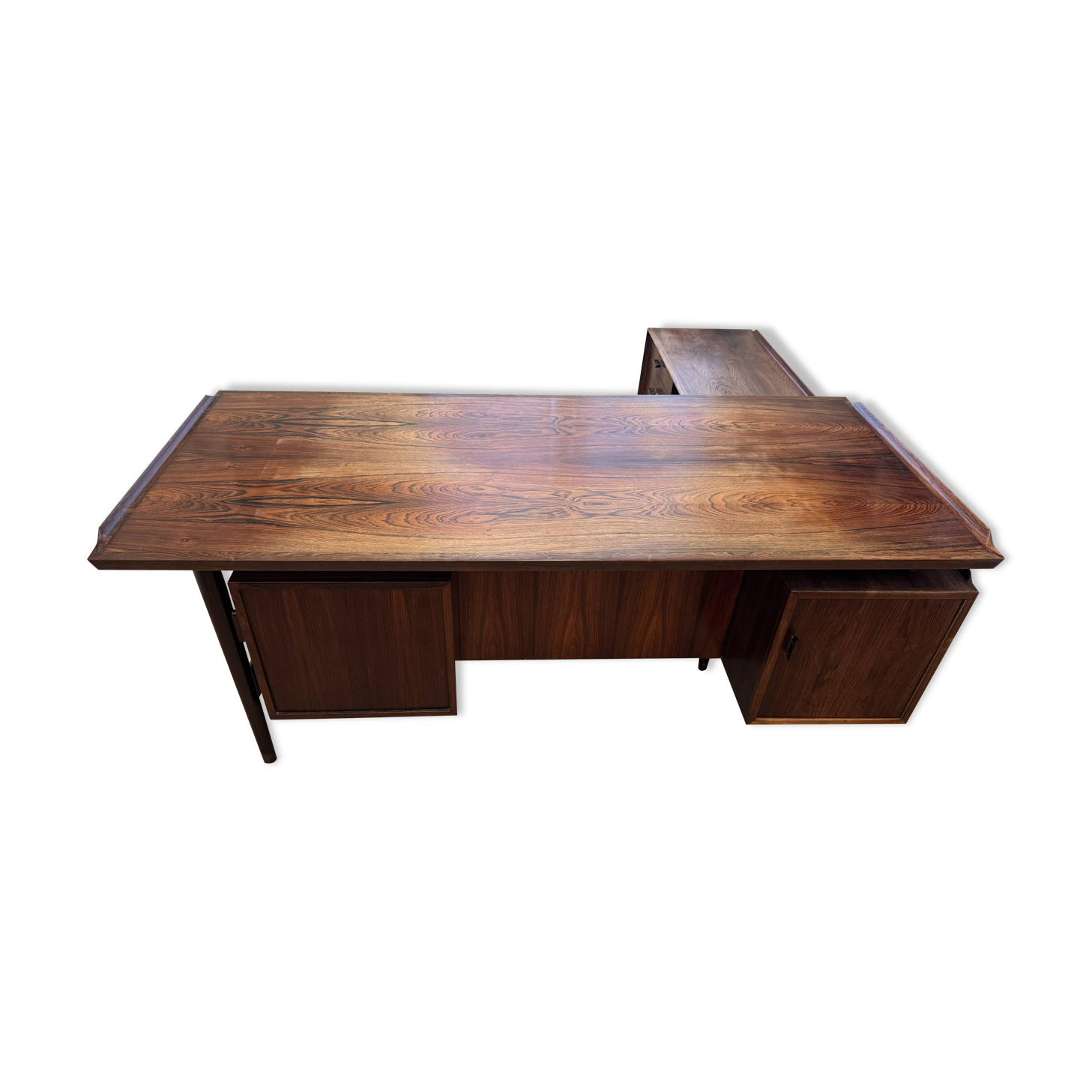 Arne vodder bureau in rio rosewood for sibast model with sideboard.