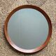 Danish Teak wood Round Mirror. 1960s