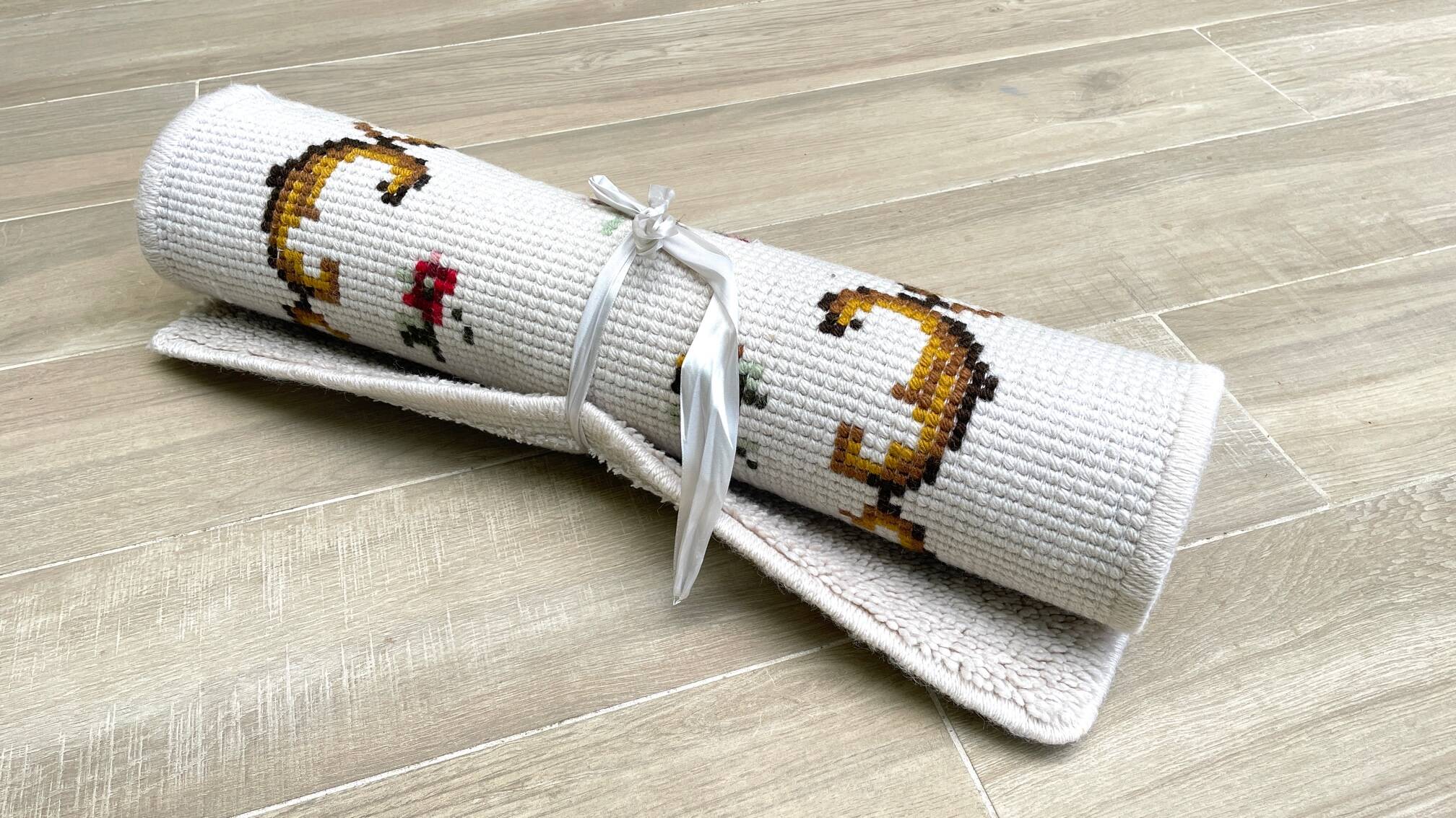 TAPIS Pure WOOL 1970s - 110 x 69cm