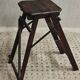 Old wooden stepladder library steps decorative foldable