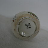 vase has faience handles of decor dragon towers and crown