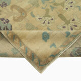 1960s Handmade Rustic Oriental Beige Carpet 156 cm x 277 cm