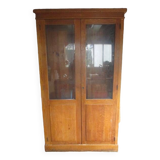 Grande armoire d'administration ancienne en chêne