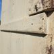 Cellar door, barn or attic with traditional whistle struts - early 20th century