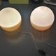 Paire de lampes de table en verre vintage