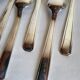 6 Silver-Plated Metal Table Spoons by DAM