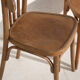 Pair of Thonet-style chairs in bentwood with low backrest – Central Europe, circa 1920
