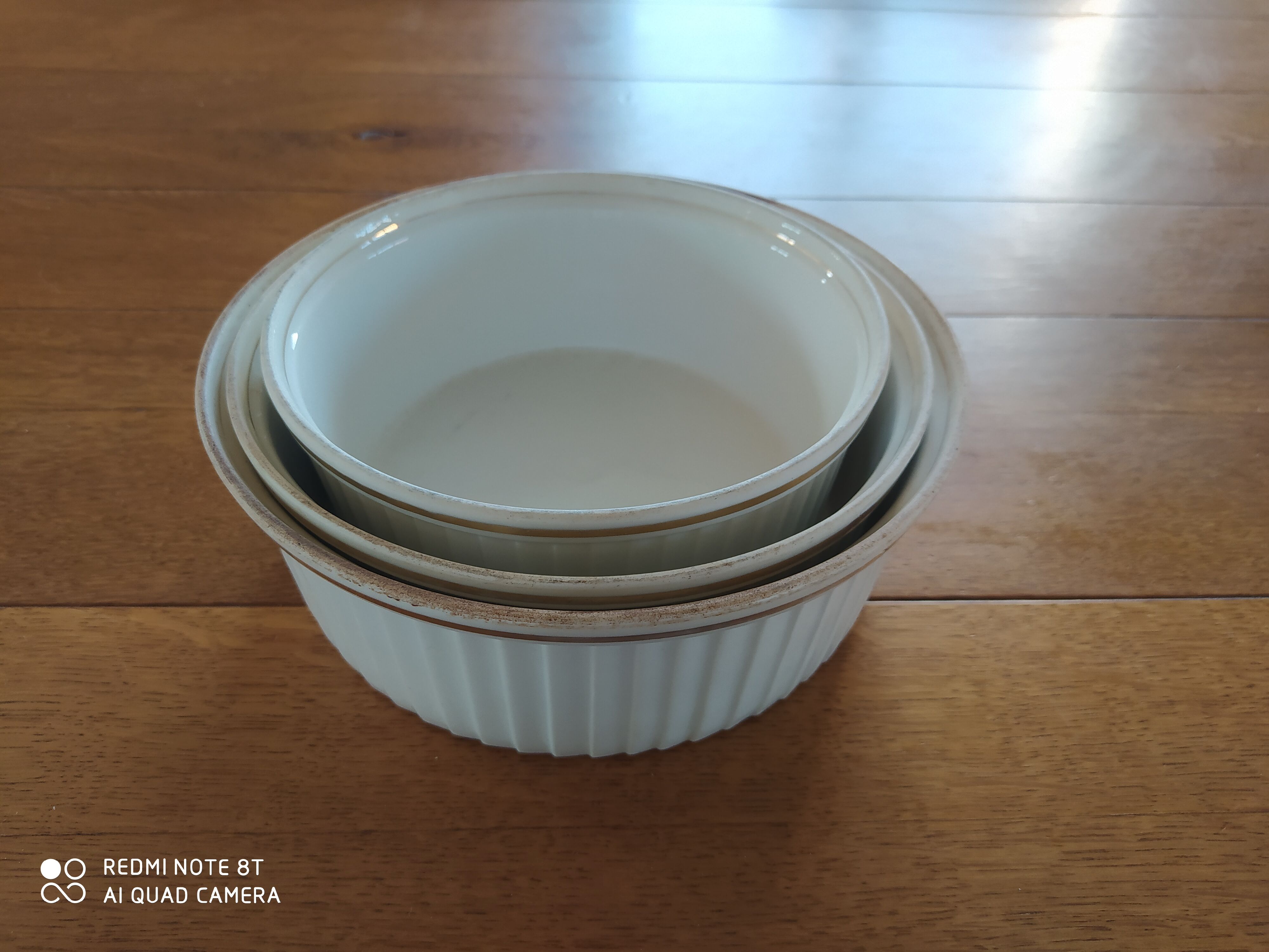 Set of 3 Limoges porcelain bowls