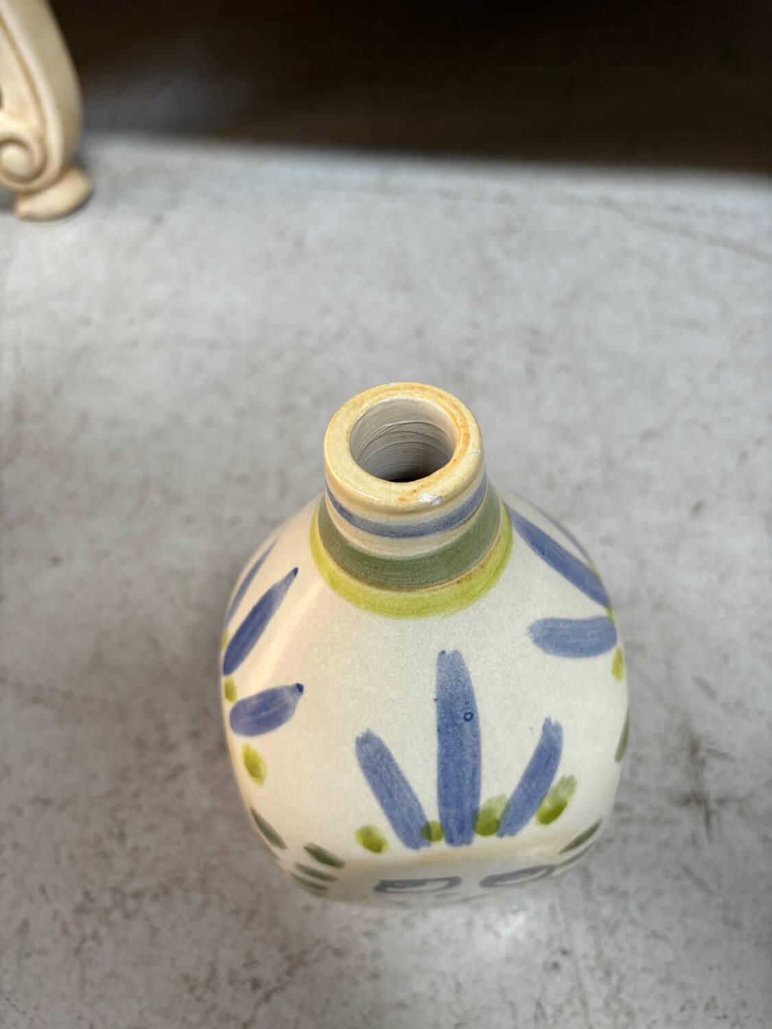 ceramic Vase decorated with Face 22cm