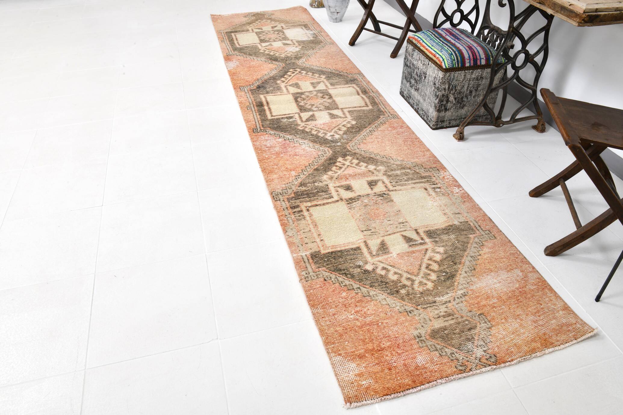 58s Vintage Runner Rug 86x370Cm SK 21830
