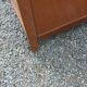 Vintage 1950s oak chest with compass feet