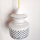 Vintage floral portable lamp