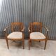 Upholstered armchair pair