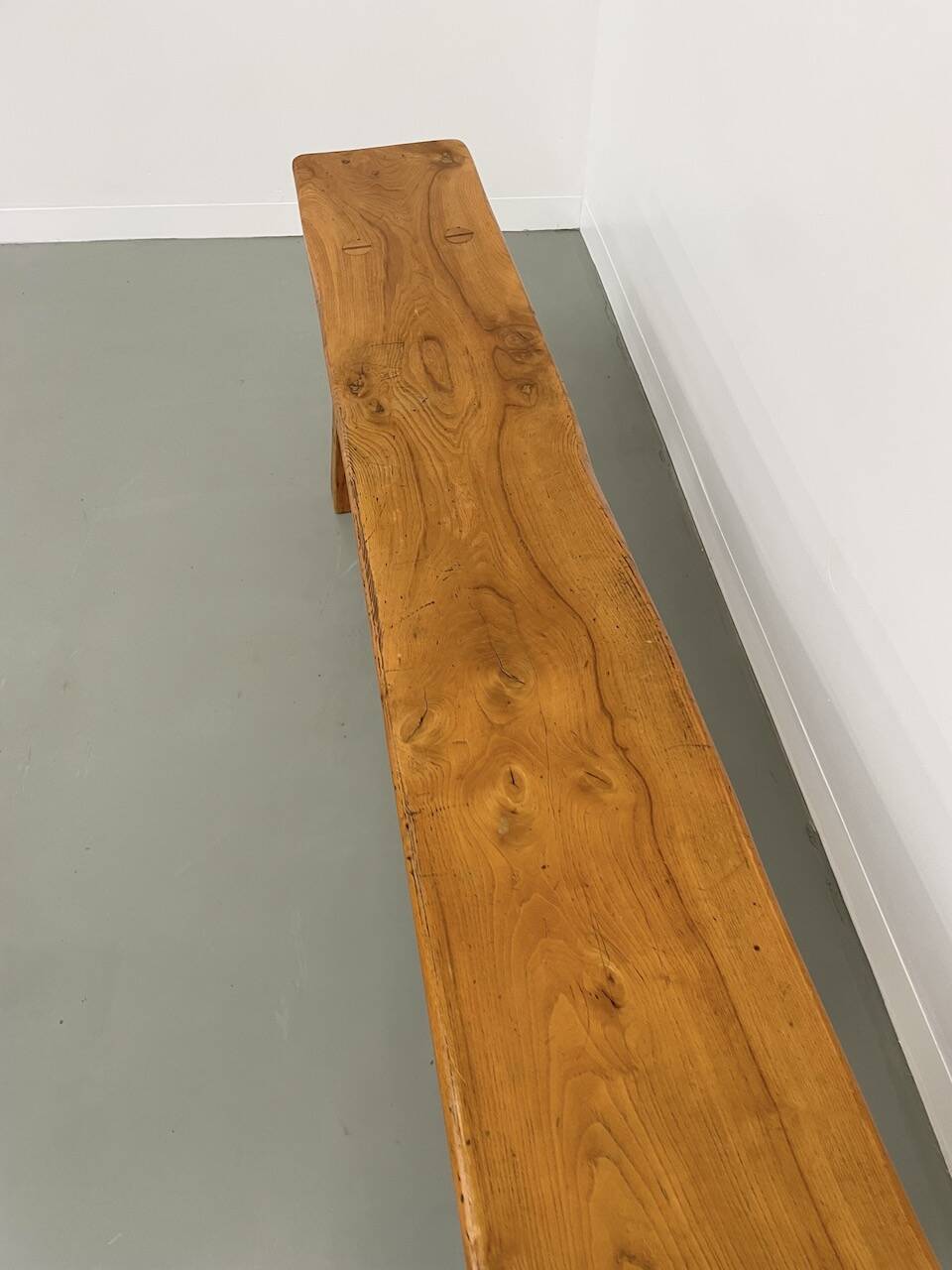 Solid elm bench 2m