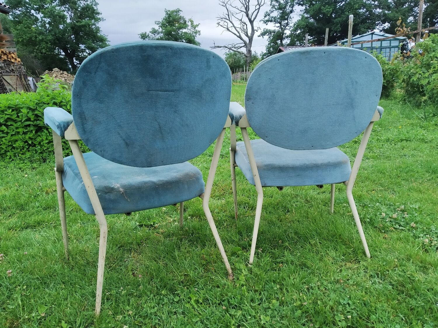 6 vintage armchairs